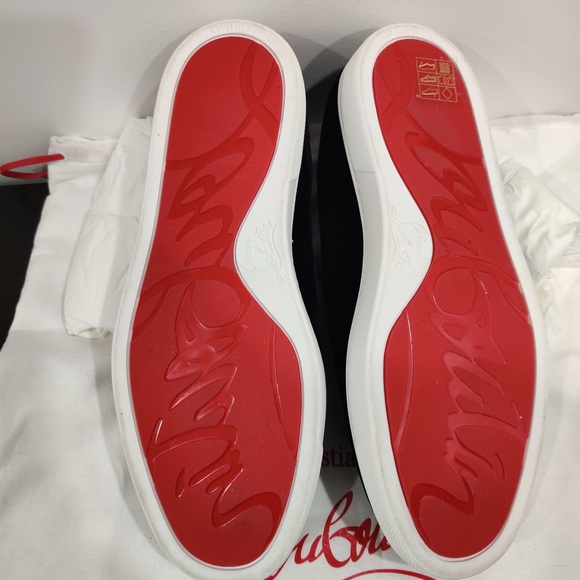 Christian Louboutin Black Embroidered Women’s Shoes - Picture 3 of 5